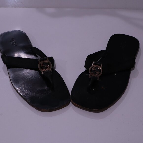 Gucci Black Flip Flops - Size ? - Picture 10 of 11